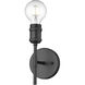 Axel 1 Light 4.75 inch Matte Black Wall Sconce Wall Light in No Shade